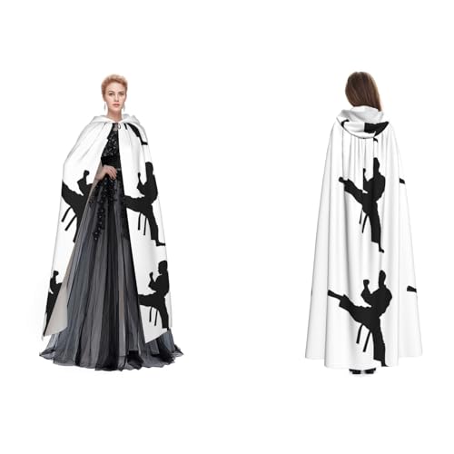 Taekwondo Kampfsport-Halloween-Kapuzenumhang, Hexe, Cosplay-Zubehör, Erwachsene/Kinder, Faschingskostüm für Maskerade, Halloween, Familienfeier Taekwondo Kampfsport-Halloween-Kapuzenumhang, Hexe, Cosplay-Zubehör, Erwachsene/Kinder, Faschingskostüm für Maskerade, Halloween, Familienfeier von Tuehbsvo