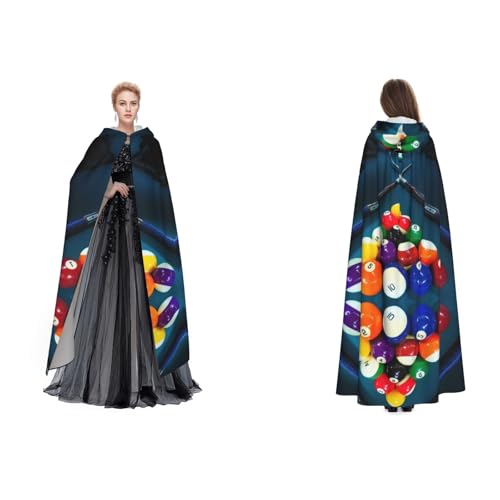 Tuehbsvo Billard Halloween Kapuzenumhang Hexe Cosplay Zubehör Erwachsene/Kinder Kostüm für Maskerade, Halloween, Familienfeier Tuehbsvo Billard Halloween Kapuzenumhang Hexe Cosplay Zubehör Erwachsene/Kinder Kostüm für Maskerade, Halloween, Familienfeier von Tuehbsvo