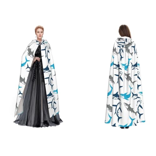 Tuehbsvo Haie Halloween Kapuzenumhang Hexe Cosplay Zubehör Erwachsene/Kinder Kostüm für Maskerade, Halloween, Familienfeier Tuehbsvo Haie Halloween Kapuzenumhang Hexe Cosplay Zubehör Erwachsene/Kinder Kostüm für Maskerade, Halloween, Familienfeier von Tuehbsvo