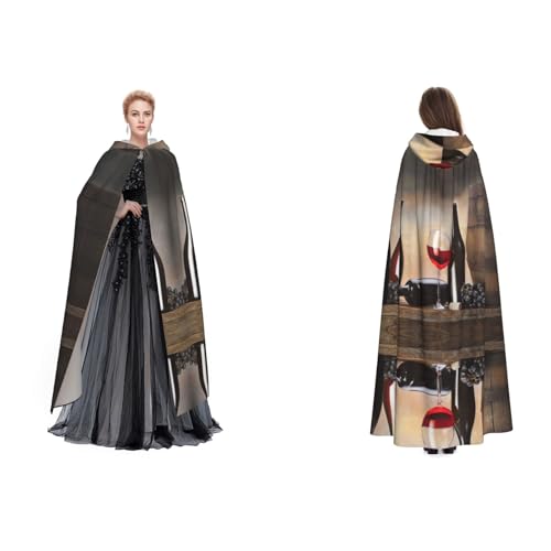 Tuehbsvo Halloween-Kapuzenumhang, Hexe, Cosplay-Zubehör, Erwachsene/Kinder, Kostüm für Maskerade, Halloween, Familienfeier Tuehbsvo Halloween-Kapuzenumhang, Hexe, Cosplay-Zubehör, Erwachsene/Kinder, Kostüm für Maskerade, Halloween, Familienfeier von Tuehbsvo