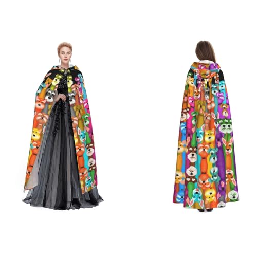 Tuehbsvo Halloween-Kapuzenumhang für Hunde, Hexe, Cosplay-Zubehör, Erwachsene/Kinder, Kostüm für Maskerade, Halloween, Familienfeier Tuehbsvo Halloween-Kapuzenumhang für Hunde, Hexe, Cosplay-Zubehör, Erwachsene/Kinder, Kostüm für Maskerade, Halloween, Familienfeier von Tuehbsvo