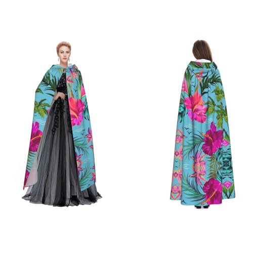 Tuehbsvo Hello Hawaii Halloween-Kapuzenumhang Hexe Cosplay-Zubehör Erwachsene/Kinder Kostüm für Maskerade, Halloween, Familienfeier von Tuehbsvo
