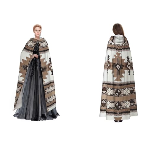 Tuehbsvo Indianer-Halloween-Kapuzenumhang, Hexe, Cosplay-Zubehör, Erwachsene/Kinder, Kostüm für Maskerade, Halloween, Familienfeier Tuehbsvo Indianer-Halloween-Kapuzenumhang, Hexe, Cosplay-Zubehör, Erwachsene/Kinder, Kostüm für Maskerade, Halloween, Familienfeier von Tuehbsvo