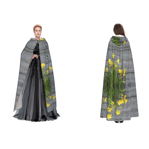 Tuehbsvo Narzissenstrauß Halloween-Kapuzenumhang Hexe Cosplay Zubehör Erwachsene/Kinder Kostüm für Maskerade, Halloween, Familienfeier Tuehbsvo Narzissenstrauß Halloween-Kapuzenumhang Hexe Cosplay Zubehör Erwachsene/Kinder Kostüm für Maskerade, Halloween, Familienfeier von Tuehbsvo