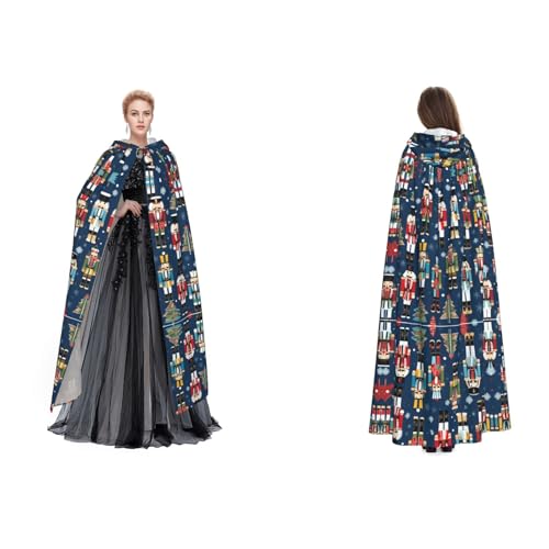 Tuehbsvo Nussknacker für Damen, Ballett, Weihnachten, Tanz, Halloween, Kapuzenumhang, Hexe, Cosplay, Zubehör, Erwachsene/Kinder, Faschingskostüm für Maskerade, Halloween, Familienfeier von Tuehbsvo