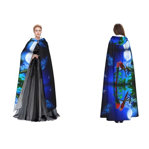 Tuehbsvo Papageien-Halloween-Kapuzenumhang, Hexen-Cosplay-Zubehör, Erwachsene/Kinder, Kostüm für Maskerade, Halloween, Familienfeier Tuehbsvo Papageien-Halloween-Kapuzenumhang, Hexen-Cosplay-Zubehör, Erwachsene/Kinder, Kostüm für Maskerade, Halloween, Familienfeier von Tuehbsvo
