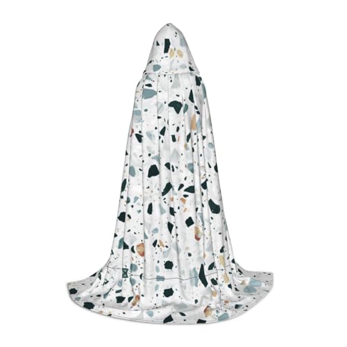 Weißer Parttern Kapuzenumhang für Teenager, Unisex, Umhang mit Kapuze, Halloween-Kostüm, Satin, Hexen, Vampirumhang, Verkleidung für Kinder Weißer Parttern Kapuzenumhang für Teenager, Unisex, Umhang mit Kapuze, Halloween-Kostüm, Satin, Hexen, Vampirumhang, Verkleidung für Kinder von Tuehbsvo