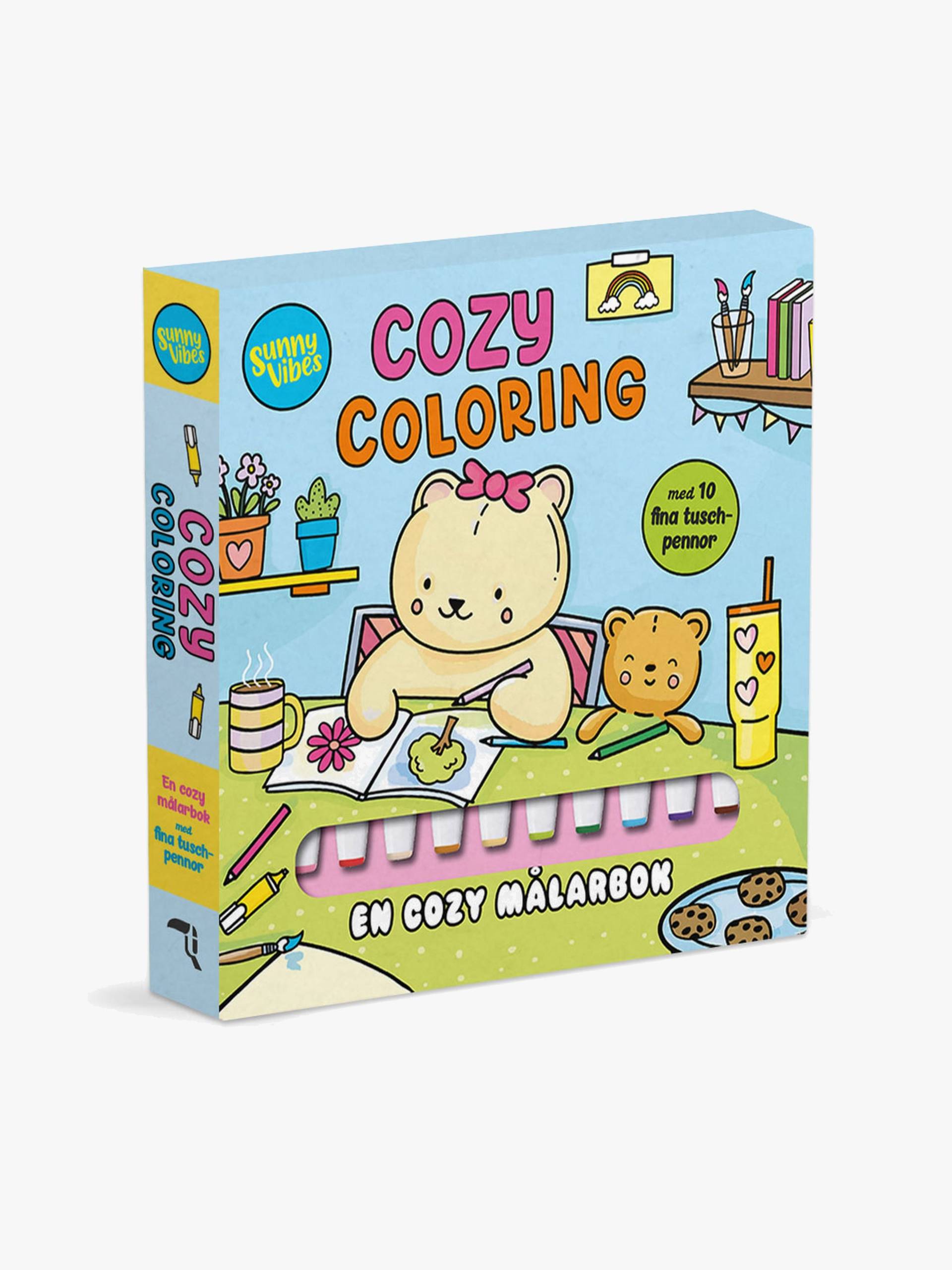 Cozy Coloring Malbuch-Set von Tukan Förlag
