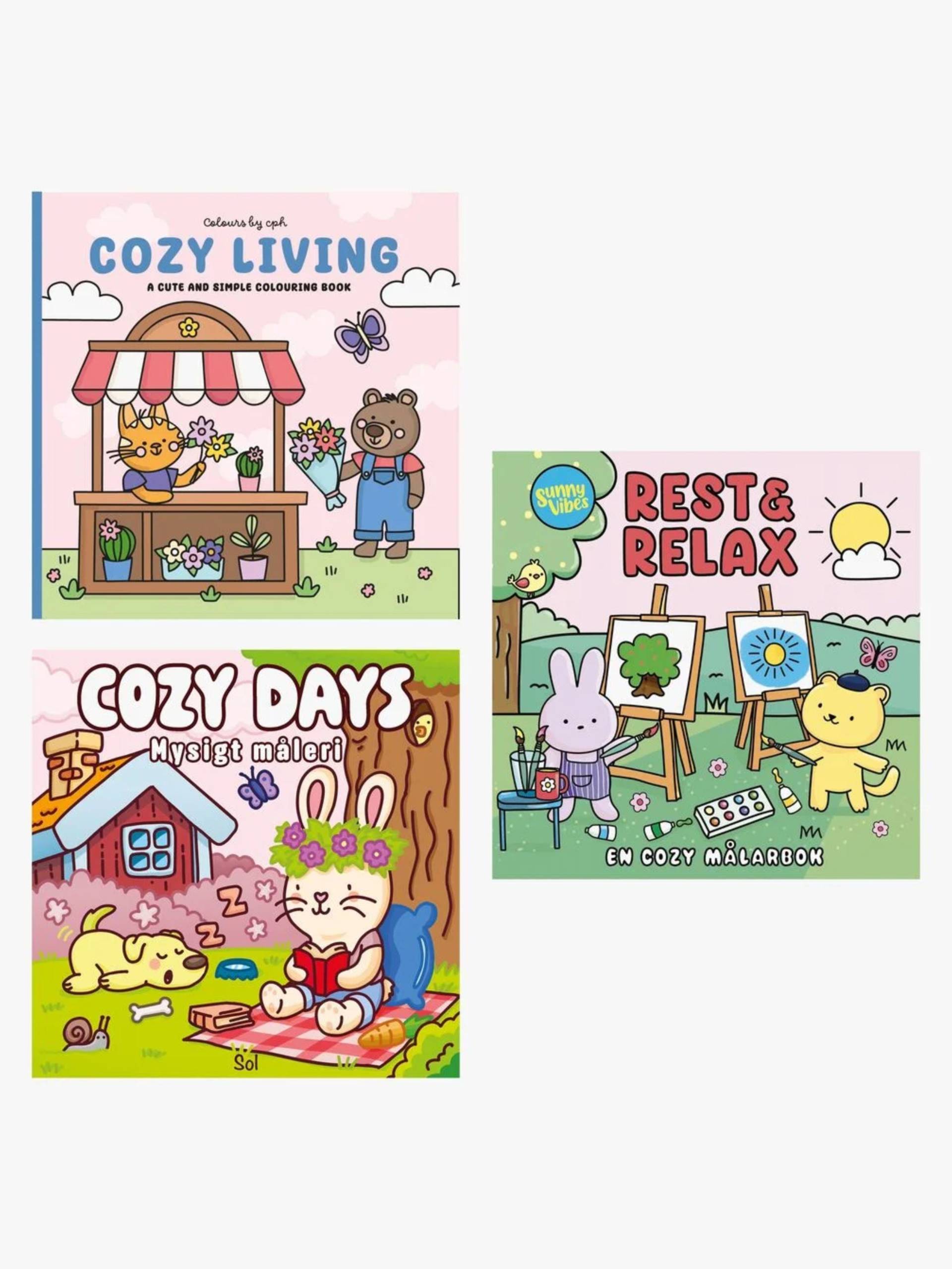 Cozy Malbuch-Paket Garden Relax Cozy Malbuch-Paket Garden Relax von Tukan Förlag