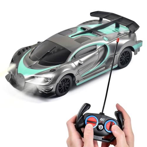 Tuko Ferngesteuertes Auto-Spielzeug, ferngesteuertes Spielzeug für 3+ Jahre alte Jungen und Mädchen, Geschenk (Grau) von Tuko