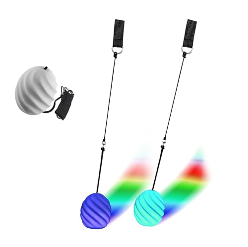 2 Stück LED Poi Bälle Set,7 Farben und 9 Modi LED POI Jonglierbälle Leuchtend mit Verstellbaren Doppelschlaufen,Glow Poi Kugeln für Tanzen, Lichtshow, Rave,für Kinder & Erwachsene 2 Stück LED Poi Bälle Set,7 Farben und 9 Modi LED POI Jonglierbälle Leuchtend mit Verstellbaren Doppelschlaufen,Glow Poi Kugeln für Tanzen, Lichtshow, Rave,für Kinder & Erwachsene von Tulov