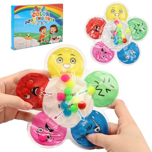 Sensorik Spielzeug Blumen, Squeezable Farbsortier Fidget für Kinder, Sensorik Spielzeug mit Gelfüllung zur Stressreduktion, Lernspiel zur Förderung der Feinmotorik bei ADHS & Autismus Sensorik Spielzeug Blumen, Squeezable Farbsortier Fidget für Kinder, Sensorik Spielzeug mit Gelfüllung zur Stressreduktion, Lernspiel zur Förderung der Feinmotorik bei ADHS & Autismus von Tulov
