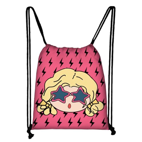 Tulufanskrr Blackpink Rosé Geschenk Fanartikel, Rosie Fans Geschenk für Blink, Kpop Blackpink Rose Merchandise Rosé APT Rucksack Schlüsselbund, Aufkleber (Rose Großer Kopfstil Rucksack Set) von Tulufanskrr