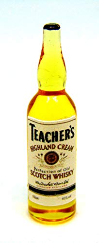 Tumdee Miniatures Miniatur-Flasche aus echtem Glas im Maßstab 1:12, mit Whiskey-Etikett für Lehrer Tumdee Miniatures Miniatur-Flasche aus echtem Glas im Maßstab 1:12, mit Whiskey-Etikett für Lehrer von Guoml