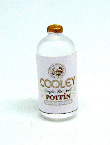Tumdee Miniatures Miniatur-Puppenhausflasche aus Kunststoff im Maßstab 1:12, mit Poitin-Etikett von Tumdee Miniatures