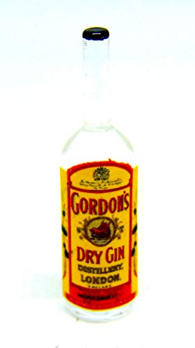 Tumdee Miniatures Miniaturflasche aus echtem Glas, mit Gordons-Gin-Etikett Tumdee Miniatures Miniaturflasche aus echtem Glas, mit Gordons-Gin-Etikett von Tumdee Miniatures
