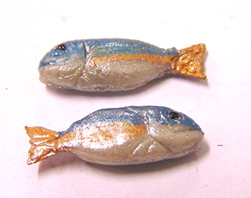 Tumdee Miniatures Puppenhaus Miniatur-Zubehör Paar Fische I von Tumdee Miniatures