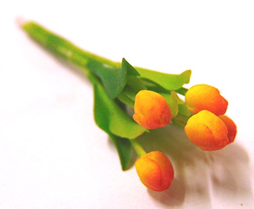 Tumdee Miniatures Puppenhaus Miniaturstrauß mit 3 gelben und roten Tulpen Blumen Miniatur Zubehör Tumdee Miniatures Puppenhaus Miniaturstrauß mit 3 gelben und roten Tulpen Blumen Miniatur Zubehör von Tumdee Miniatures