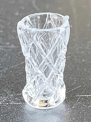 Tumdee Miniatures Puppenhaus gemustertes echtes klares Trinkglas AZ2 von Tumdee Miniatures
