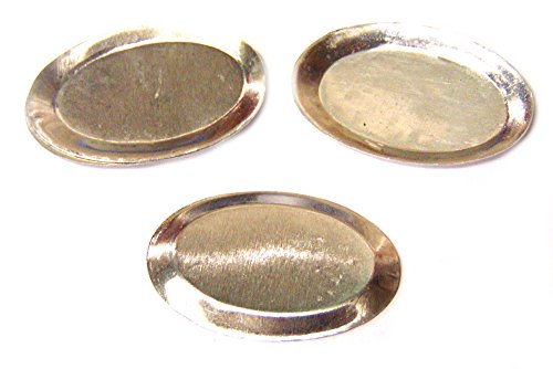 Tumdee Miniatures Set mit 3 großen ovalen Metall-Backblechen, Puppenhaus-Zubehör von Tumdee Miniatures