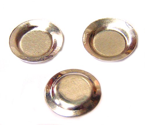 Tumdee Miniatures Set mit 3 kleinen runden Metall-Backblechen für Puppenhauszubehör von binoa