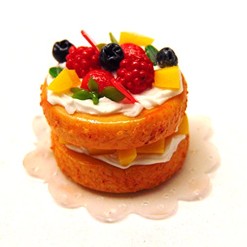 Tumdee Miniatures Victoria Schwammkuchen für Puppenhaus-Obst, gefüllt und gefüllt Tumdee Miniatures Victoria Schwammkuchen für Puppenhaus-Obst, gefüllt und gefüllt von Tumdee Miniatures