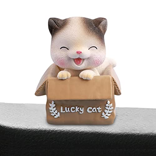 Armaturenbrett Ornamente Auto Armaturenbrett Spielzeug für Haustier Katze Rassel Kopf Schüttelkopf Innendekoration für Auto Auto Armaturenbrett Büro von Tumotsit