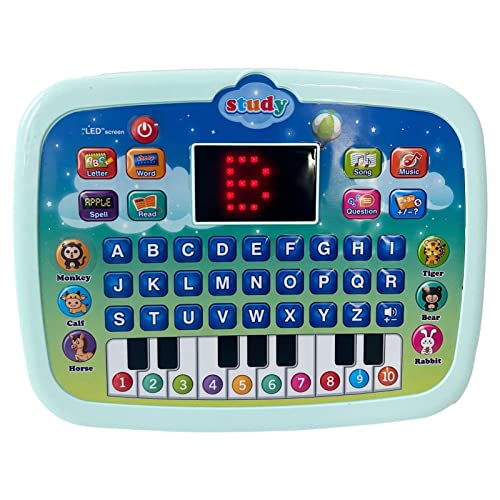 Notebook Für , Lehr- -Spielzeug Laptop Mit 6 Lernmodi, Tragbare Englisch Lerngerät Mit 30 Melodien LED-Bildschirm, Leichte Vorschulcomputer Für Kinder Mädchen von Tumotsit