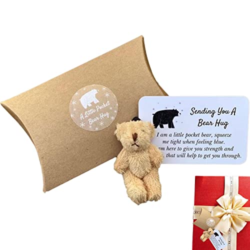 Tumotsit Little Pocket Bear Hug Card, Hug Love Token Bear Hug Cards Senden Sie Ihnen ein Hug Bear Spielzeug für Schlüsselanhänger, umarmt den Bären derjenigen, der ihn braucht, Geschenke für Tumotsit Little Pocket Bear Hug Card, Hug Love Token Bear Hug Cards Senden Sie Ihnen ein Hug Bear Spielzeug für Schlüsselanhänger, umarmt den Bären derjenigen, der ihn braucht, Geschenke für von Tumotsit