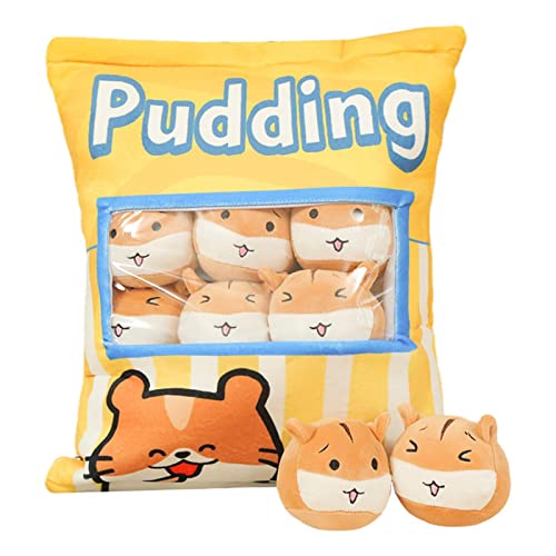Tumotsit Plüschtier mit Kissen für Snacks, Cartoon-Hamster Snack, Plüschpuppen, dekorative Plüschpuppen, abnehmbare flauschige Tiere Tumotsit Plüschtier mit Kissen für Snacks, Cartoon-Hamster Snack, Plüschpuppen, dekorative Plüschpuppen, abnehmbare flauschige Tiere von Tumotsit