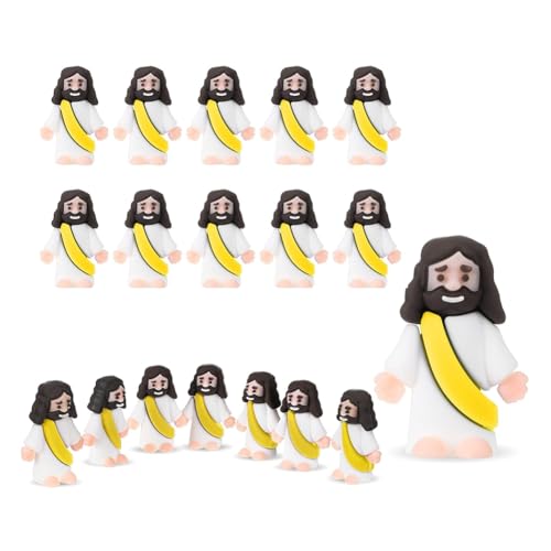 Tumuued 18 Stück Jesus-Spielzeug, Design, Mini-Gummi-Jesus-Figur zum Verstecken, Religiöse Partygeschenke, Sonntagsgeschenke Tumuued 18 Stück Jesus-Spielzeug, Design, Mini-Gummi-Jesus-Figur zum Verstecken, Religiöse Partygeschenke, Sonntagsgeschenke von Tumuued