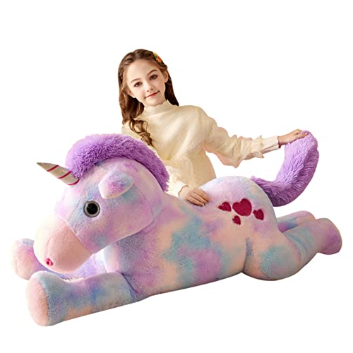 Tumyay Riesiges Einhorn-Plüsch-Spielzeug, 109,2 cm, groß, groß, flauschig, Plüsch-Spielzeug für Kinder, Geburtstagsgeschenke von Tumyay