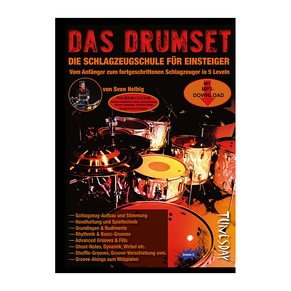 Tunesday Das Drumset - Premium Edition Lehrbuch Tunesday Das Drumset - Premium Edition Lehrbuch von Tunesday