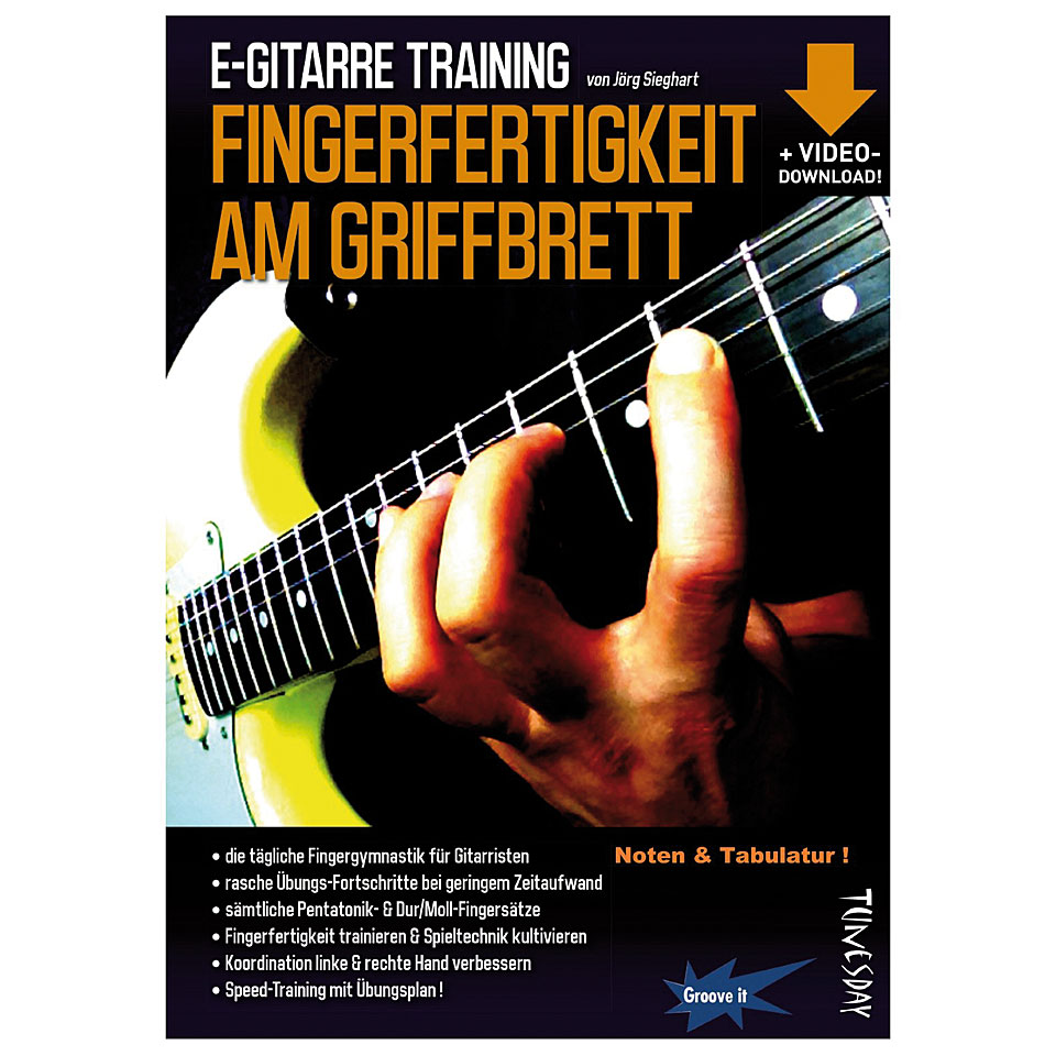 Tunesday E-Gitarre Training - Fingerfertigkeit Lehrbuch von Tunesday