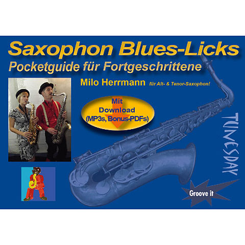 Tunesday Pocketguide - Saxophon Blues-Licks Notenbuch Tunesday Pocketguide - Saxophon Blues-Licks Notenbuch von Tunesday