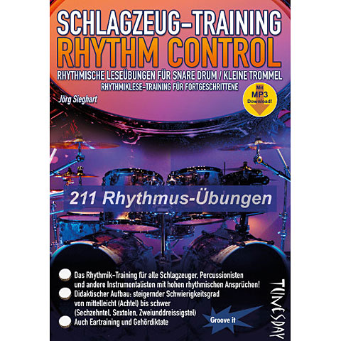 Tunesday Schlagzeug - Training Rhythm Control Lehrbuch von Tunesday