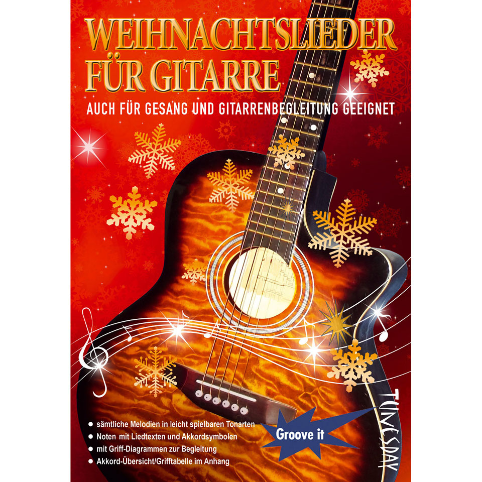 Tunesday Weihnachtslieder für Gitarre Notenbuch von Tunesday
