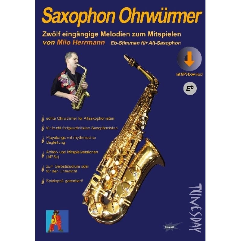 Saxophon Ohrwürmer, für Alt-Saxophon von Tunesdayrecords