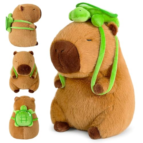 Tuofang Capybara Plüschtier, 23cm, Simulation Capybara Plüschtier, Niedlichen Capybara Plüschtier, Capybara Kuscheltiere Plüsch Kissen, Gefüllte Puppe Geburtstagsgeschenk für Kinder Freunde von Tuofang