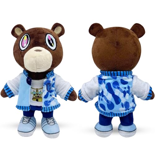 Tuofang Kanye Bär Plüschtier, Kanye Teddy Bear Plush, 30cm Kanye Bär Plüschtier Spielzeug Geschenke für Fans, Graduation Bear Plüschtier von Tuofang