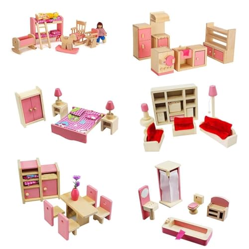 Tuokend 1 Set 1:12 Miniatur für Haus Holzmöbel Kind zum Spielen Fo Tuokend 1 Set 1:12 Miniatur für Haus Holzmöbel Kind zum Spielen Fo von Tuokend