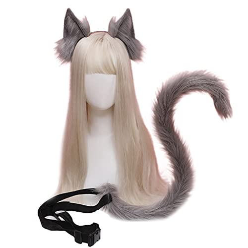 Tuokend Plüsch-Haarreifen-Set für Schwanzohren, Cosplay, Party, Anime, Cartoon-Zubehör, Halloween, Party, Rollenspiel-Anzüge Tuokend Plüsch-Haarreifen-Set für Schwanzohren, Cosplay, Party, Anime, Cartoon-Zubehör, Halloween, Party, Rollenspiel-Anzüge von Tuokend