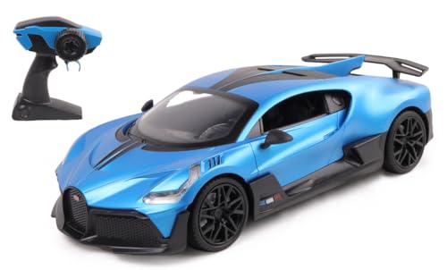 Turbo Challenge Bugatti Divo – RC Prestige – 1/16-098851 – ferngesteuertes Auto – Blau – Batterien Nicht im Lieferumfang enthalten – Kunststoff – Spielzeug für Kinder – Geschenk – ab 6 Jahren von Turbo Challenge