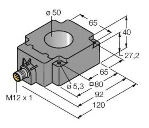 Turck Induktiver Sensor BI50R-Q80-2LU-H1141/S950 von Turck