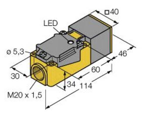 Turck Induktiver Sensor bündig NAMUR BI15-CP40-Y1X/S100 von Turck