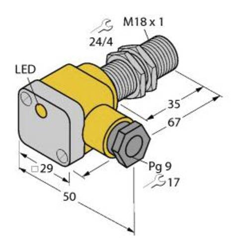 Turck Induktiver Sensor bündig NAMUR BI5-G18SK-Y1X von Turck