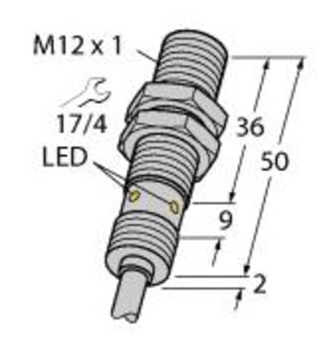 Turck Induktiver Sensor bündig NPN, Schließer BI4U-EM12WD-AN6X von Turck