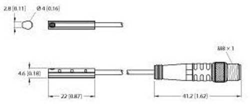 Turck Magnetfeldsensor NPN BIM-UNC-AN6X-0.3-PSG3M von Turck