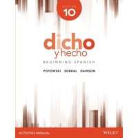 Dicho Y Heco: Beginning Spanish von Wiley