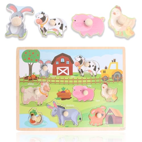 1 Stück Holzpuzzle Tiere Bauernhof Kinder, Greifpuzzle,Holzpuzzle, Steckpuzzle aus Holz ab 2 Jahren, Schichtpuzzle Holz Puzzles Kind, Lernspielzeug für Kinder, Mädchen, Jungen, Geschenke 1 Stück Holzpuzzle Tiere Bauernhof Kinder, Greifpuzzle,Holzpuzzle, Steckpuzzle aus Holz ab 2 Jahren, Schichtpuzzle Holz Puzzles Kind, Lernspielzeug für Kinder, Mädchen, Jungen, Geschenke von TuseRxln